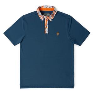 RSVLTS Summer Snips All-Day Polo in Blue — front view