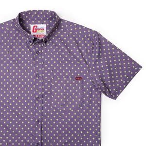 RSVLTS Haro KUNUFLEX Short Sleeve Shirt in Purple — front view