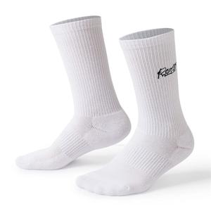 RSVLTS The Bolt (White) Crew Socks in White — front view