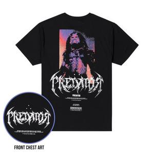 RSVLTS Predal to the Metal Crewneck Tee in Black — front view