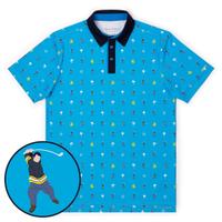RSVLTS Pro Material All-Day Polo in Blue — detail 4