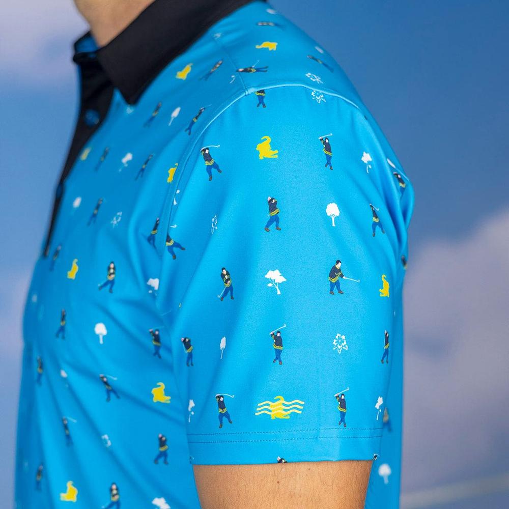 RSVLTS Pro Material All-Day Polo in Blue — detail 9