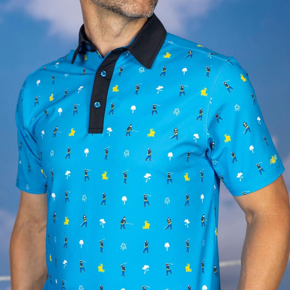 RSVLTS Pro Material All-Day Polo in Blue — detail 7