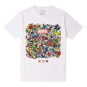RSVLTS There Goes My Hero Crewneck Tee in White — front view