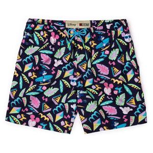 RSVLTS Surfin’ Mickey Hybrid Shorts in Black — front view