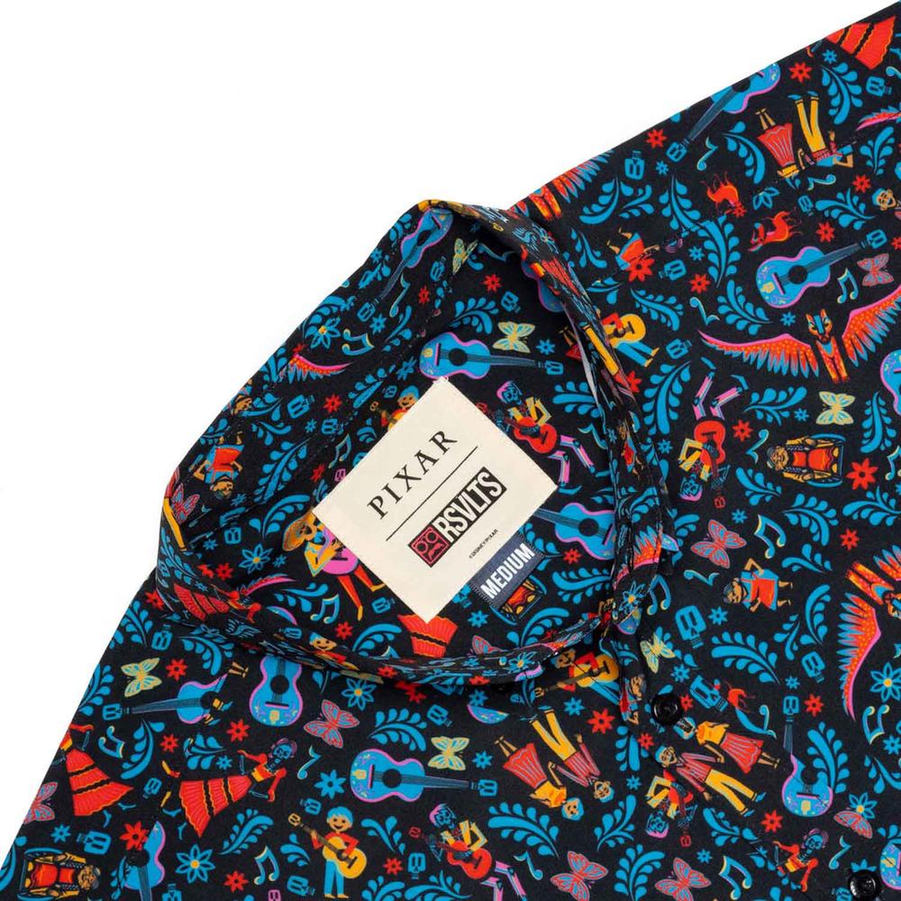 RSVLTS The Music In Me KUNUFLEX Short Sleeve Shirt in Blue — detail 6