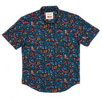 RSVLTS The Music In Me KUNUFLEX Short Sleeve Shirt in Blue — detail 2
