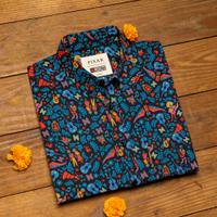 RSVLTS The Music In Me KUNUFLEX Short Sleeve Shirt in Blue — detail 7