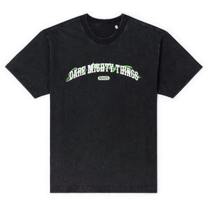 RSVLTS Gym Class Vintage Crewneck Tee in Black — front view