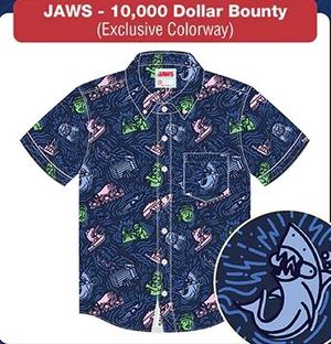 RSVLTS $10,000 Bounty KUNUFLEX Short Sleeve Shirt in Blue — front view