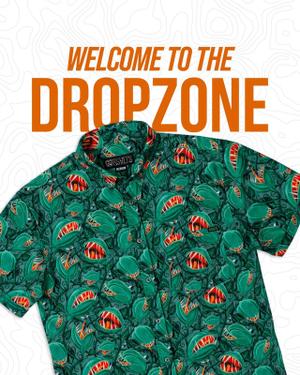RSVLTS Garden of Eatin’ KUNUFLEX Short Sleeve Shirt in Green — front view