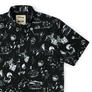 RSVLTS Your Worst Nightmare KUNUFLEX Short Sleeve Shirt in Black — front view