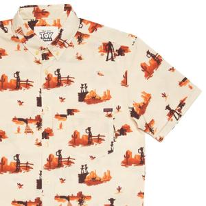RSVLTS Woody’s Roundup KUNUFLEX Short Sleeve Shirt in Yellow — front view