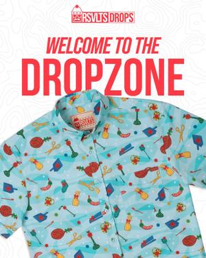 RSVLTS You Shouldn’t Have KUNUFLEX Short Sleeve Shirt in Blue — front view