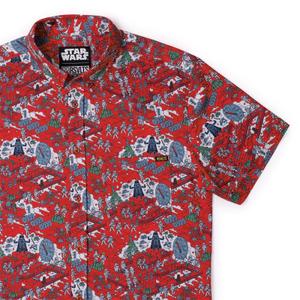 RSVLTS Vader’s Little Helpers KUNUFLEX Short Sleeve Shirt in Red — front view