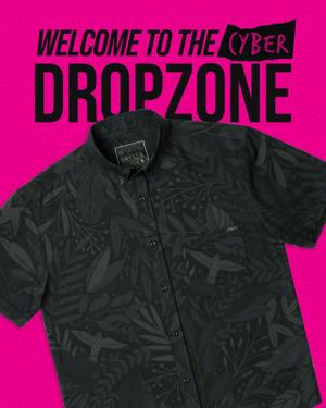 RSVLTS Springaling (After Dark) KUNUFLEX Short Sleeve Shirt in Black — front view
