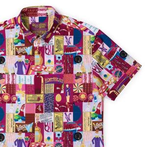 RSVLTS The Wonderful World of Willy Wonka KUNUFLEX Short Sleeve Shirt in Multicolor — front view