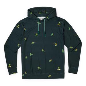 RSVLTS Choose Your Turtle Performance Hoodie in Black — front view