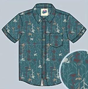 RSVLTS Welcome to Orlando Int’l. KUNUFLEX Short Sleeve Shirt in Green — front view