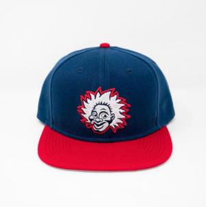 RSVLTS Jobu Snapback Hat in Blue — front view