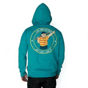 RSVLTS Great Hambino Performance Hoodie in Blue — front view