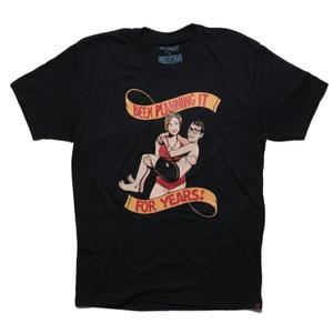 RSVLTS Been Planning It For Years Crewneck Tee in Black — front view