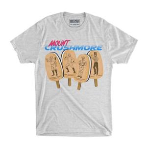 RSVLTS Mount Crushmore Crewneck Tee in White — front view