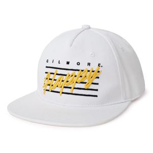 RSVLTS Gilmore, Happy Snapback Hat in White — front view