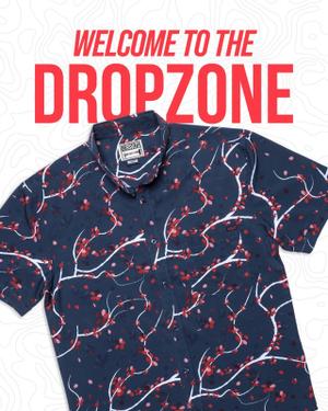 RSVLTS Sakura KUNUFLEX Short Sleeve Shirt in Blue — front view