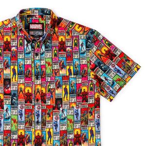 RSVLTS Corner Box Brigade KUNUFLEX Short Sleeve Shirt in Multicolor — front view