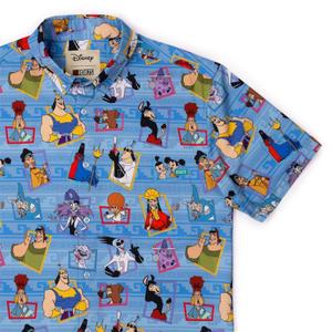 RSVLTS Boom Baby KUNUFLEX Short Sleeve Shirt in Blue — front view