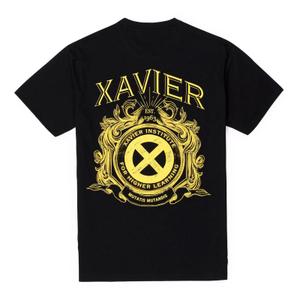 RSVLTS Xavier Institute Crewneck Tee in Black — front view