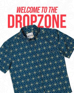 RSVLTS From Ollie’s Walls To Your Closet KUNUFLEX Short Sleeve Shirt in Blue — front view