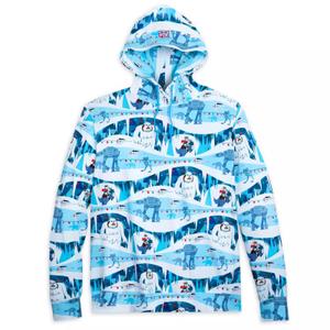 RSVLTS Deck the Hoth Performance Hoodie in White — front view