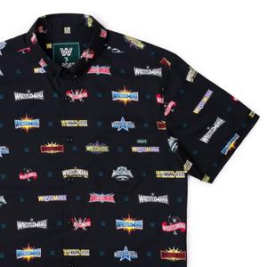RSVLTS Mania Logos KUNUFLEX Short Sleeve Shirt in Black — front view