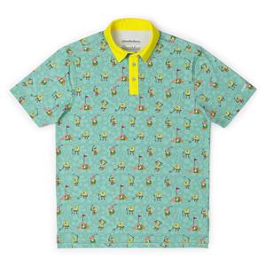 RSVLTS A Gentleman’s Game All-Day Polo in Green — front view