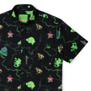 RSVLTS Property of the Flying Dutchman KUNUFLEX Short Sleeve Shirt in Black — front view