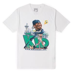 RSVLTS The Kid Crewneck Tee in White — front view