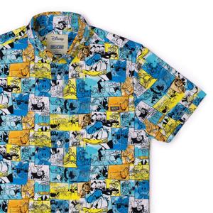 RSVLTS Birds of a Feather KUNUFLEX Short Sleeve Shirt in Multicolor — front view