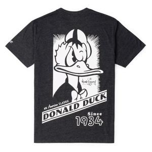 RSVLTS Don’t Mess With The Duck Crewneck Tee in Gray — front view