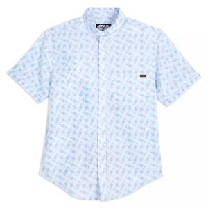 RSVLTS Troolips KUNUFLEX Short Sleeve Shirt in White — front view