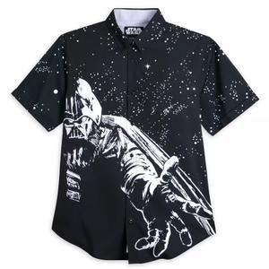 RSVLTS Power of the Dark Side KUNUFLEX Short Sleeve Shirt in Black — front view