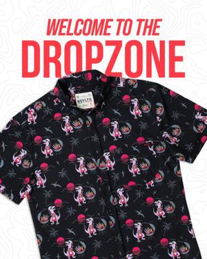 RSVLTS Prehistoric Pitmaster KUNUFLEX Short Sleeve Shirt in Black — front view