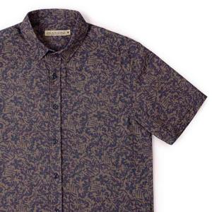RSVLTS Road Less Traveled KUNUFLEX Short Sleeve Shirt in Purple — front view