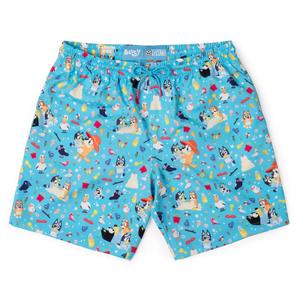 RSVLTS Beach Day Hybrid Shorts in Blue — front view