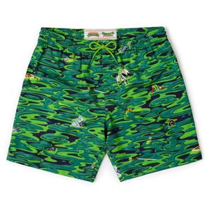 RSVLTS Oozevelts Hybrid Shorts in Green — front view