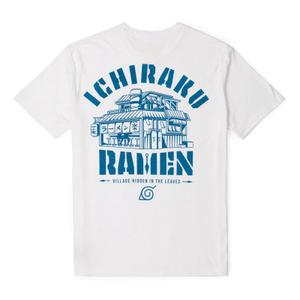 RSVLTS Ichiraku Ramen Crewneck Tee in White — front view