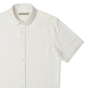 RSVLTS Solid-color Bamboo Short Sleeve Shirts KUNUFLEX Short Sleeve Shirt — front view