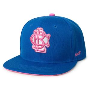 RSVLTS BLC Snapback Hat in Blue — front view