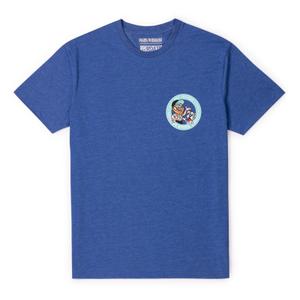 RSVLTS Morrow & Gracey Crewneck Tee in Blue — front view